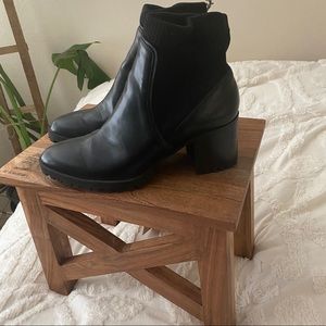 Zara black booties